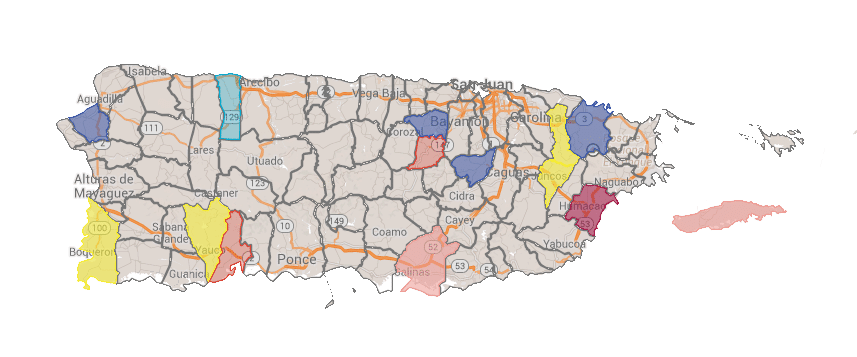 Race Ratings: Aguas Buenas, Hatillo, Toa Alta