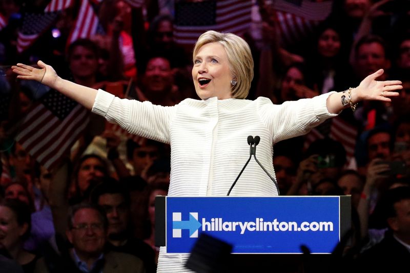 Clinton secures Democratic nomination after big wins in California, New Jersey primaries