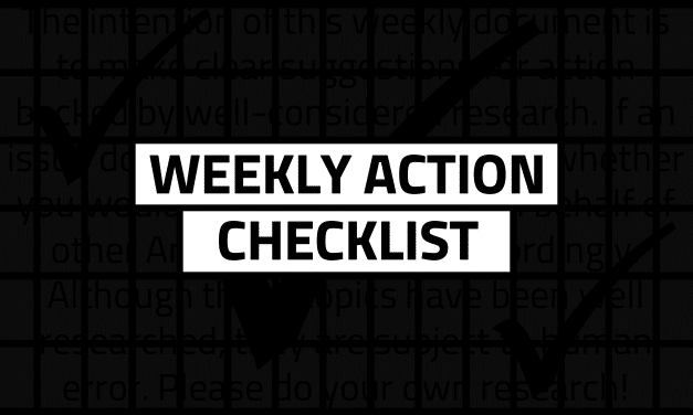 Weekly Action Checklist: September 16, 2022