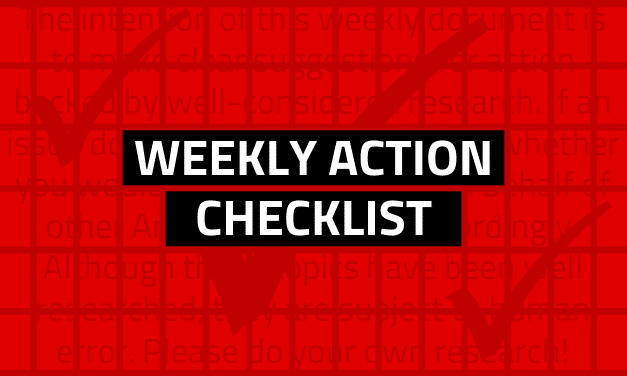 Weekly Action Checklist: March 3, 2023
