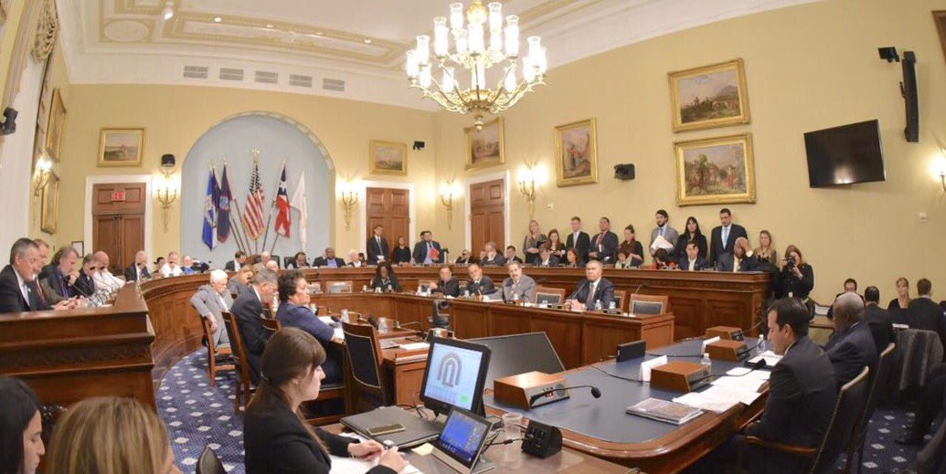 What happened at the Natural Resources hearing on Puerto Rico and the USVI