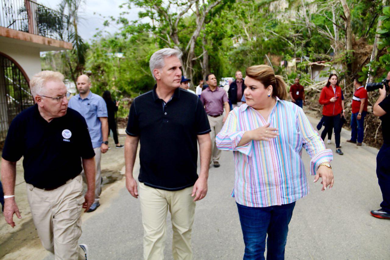 Resident Commissioner takes congressmen to Utuado to learn first-hand about the devastation
