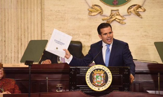 In state of the territory address, Rosselló promised pay increases, full recovery