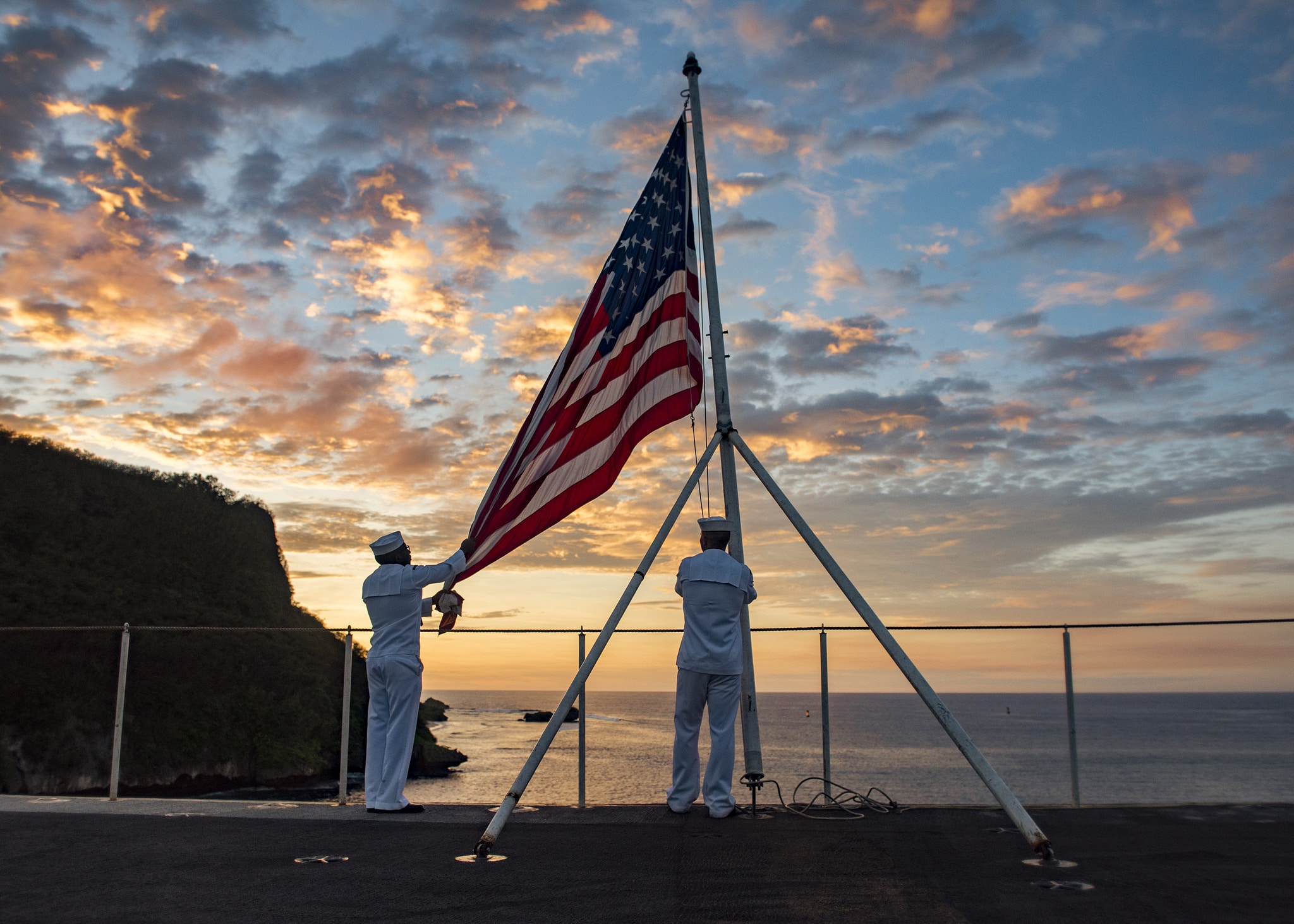 America’s day begins in Guam