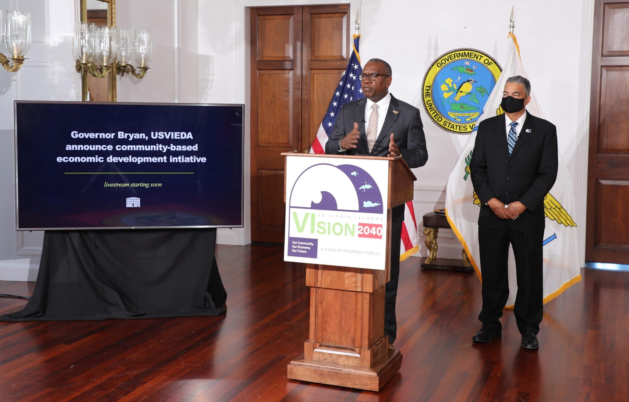 Governor Bryan, USVI Economic Development Authority to produce 20-year vision for territorial economy