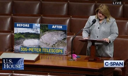 Members of Congress recognize the contributions made by radio telescope at the Arecibo Observatory