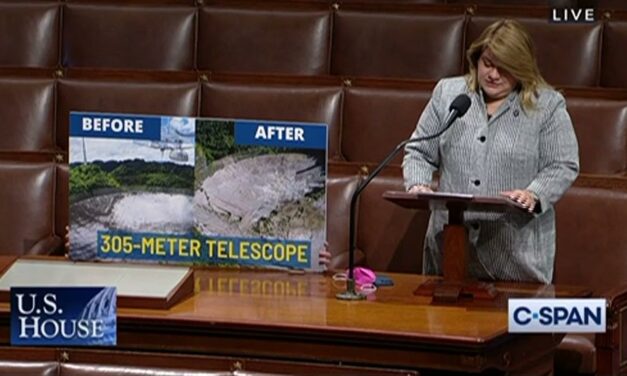 Members of Congress recognize the contributions made by radio telescope at the Arecibo Observatory