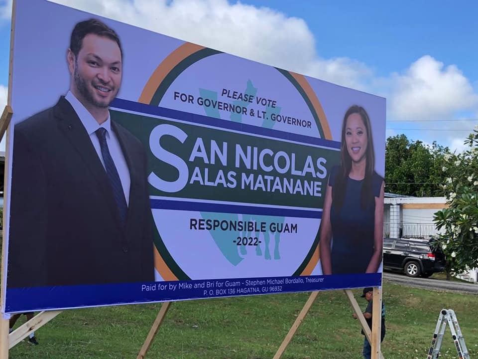 Governor’s race in Guam heats up with San Nicolas challenge to incumbent Leon Guerrero