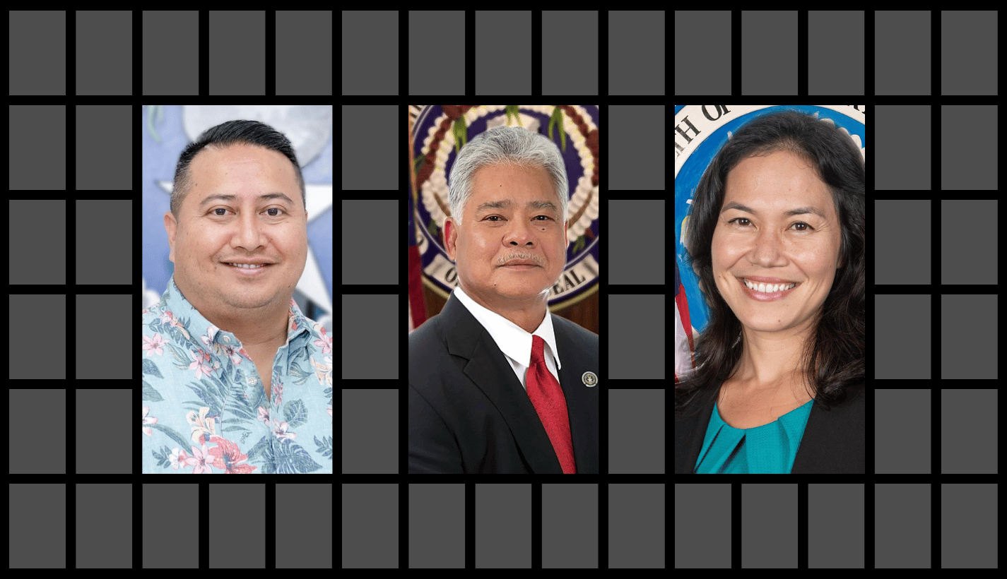 Northern Mariana Islands 2022 gubernatorial candidates: Ralph Torres, Arnold Palacios, and Tina Sablan