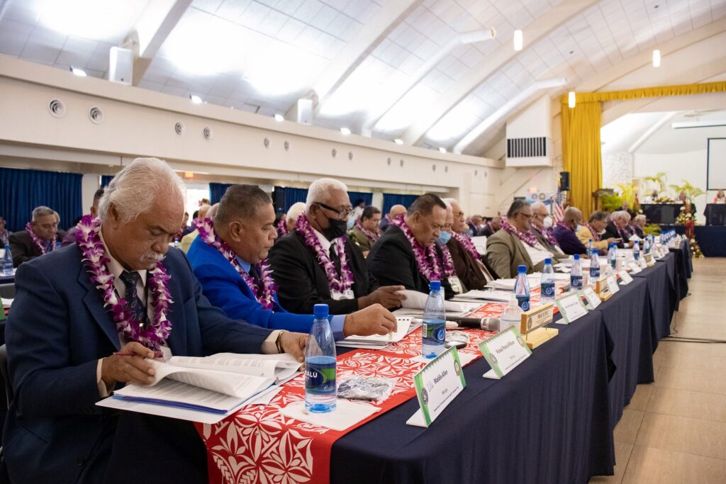 Members of American Samoa's 6th Constitutional Convention. Photo credit: Government of American Samoa