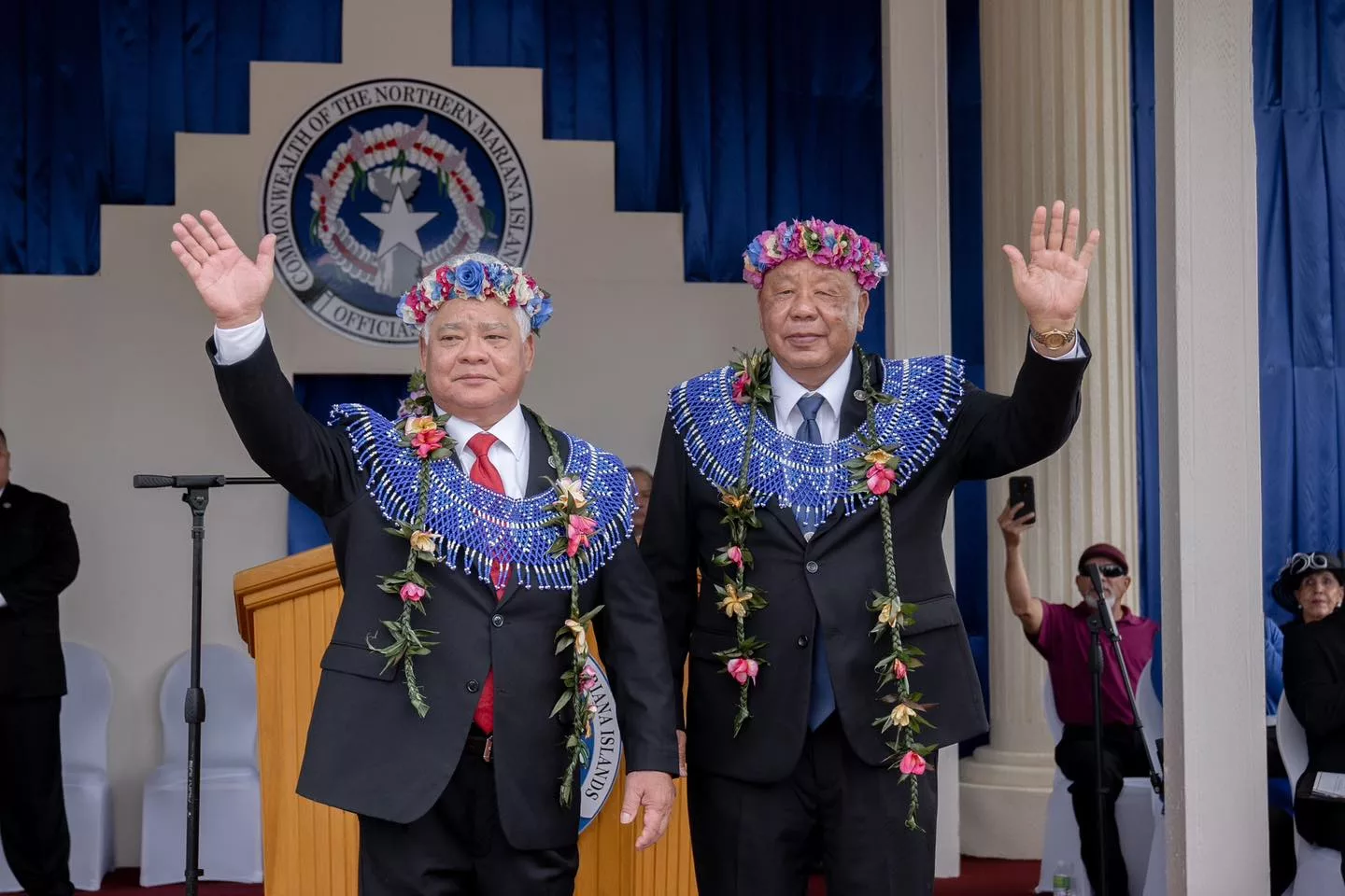 Northern Mariana Islands Governor Arnold Palacios inaugurated
