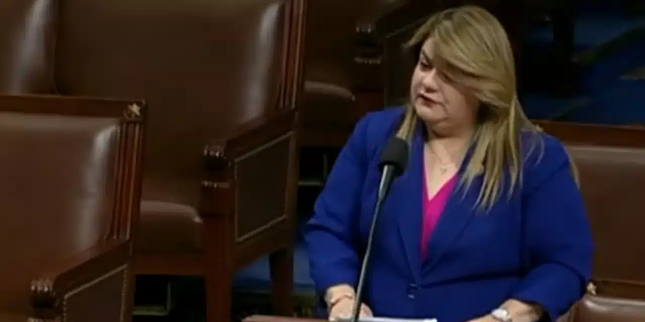 Jenniffer Gonzalez-Colon speaking in support of her bills. Photo credit: C-SPAN