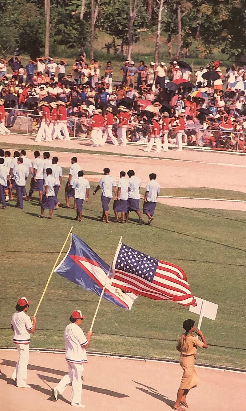 American Samoa at the South Pacific Games. Photo credit: Fatumafuti on Wikipedia