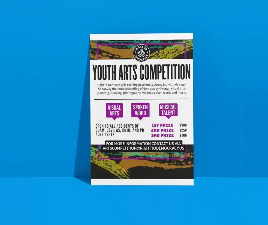 Right to Democracy encourages applicants for youth art competition