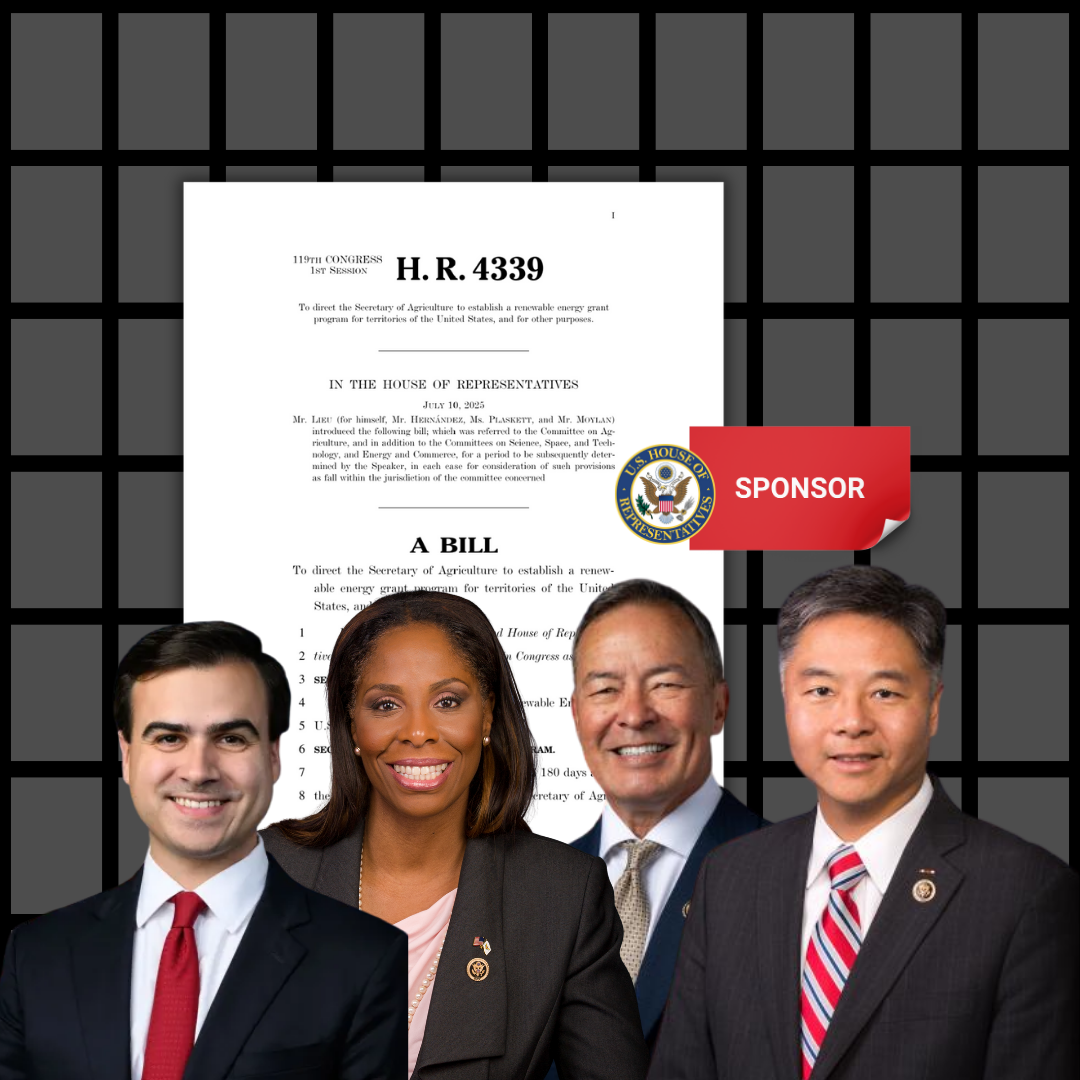 Renewable Energy for US Territories Act reintroduced in US House