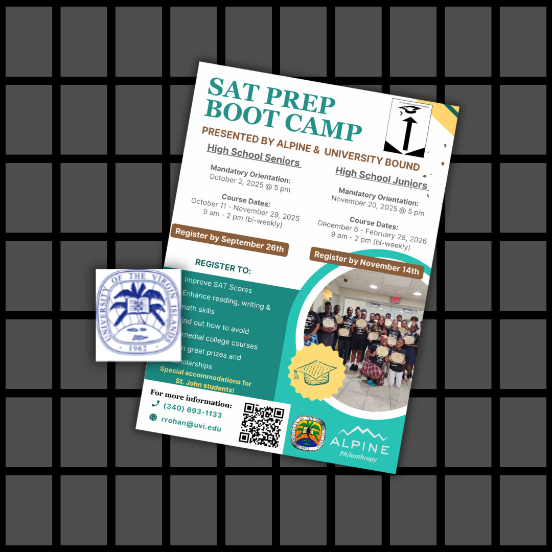 Alpine and University Bound renew partnership to offer free SAT prep for Virgin Islands students