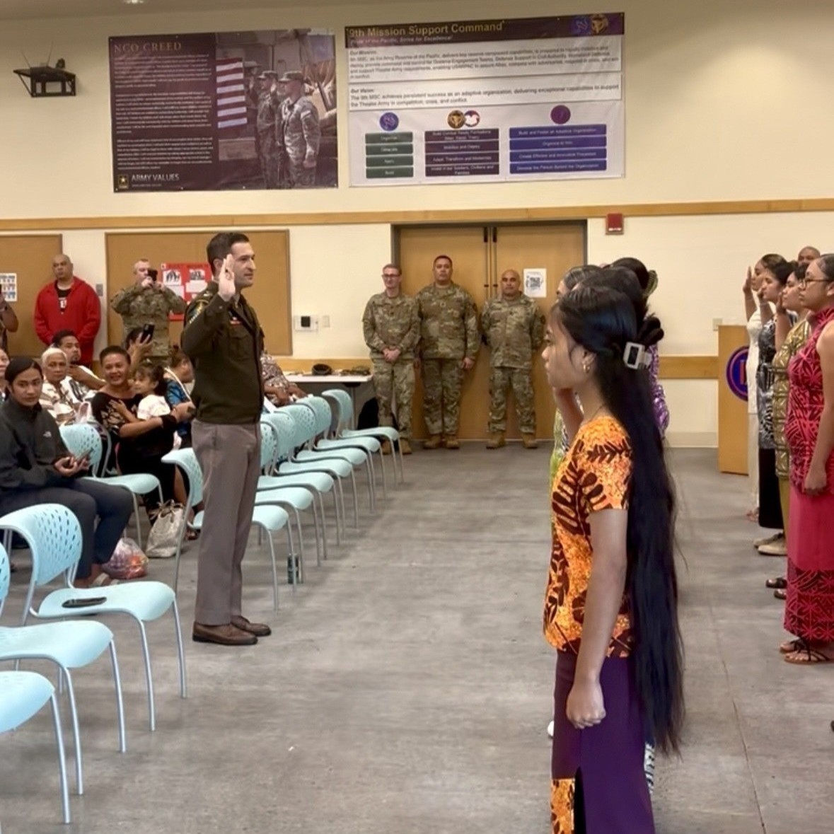 Army enlists 33 people in mass soldier swear-in ceremony in American Samoa